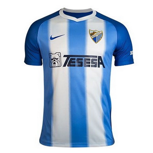Tailandia Camiseta Málaga 1ª 2018-2019 Azul Blanco